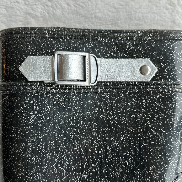 2 for $40💖 Women’s Size 41 Silver Grey Rubber Rain Boots (fits Size 9.5 to 10) - Picture 5 of 8